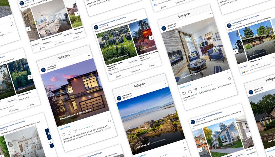 Sponsored social media property listings